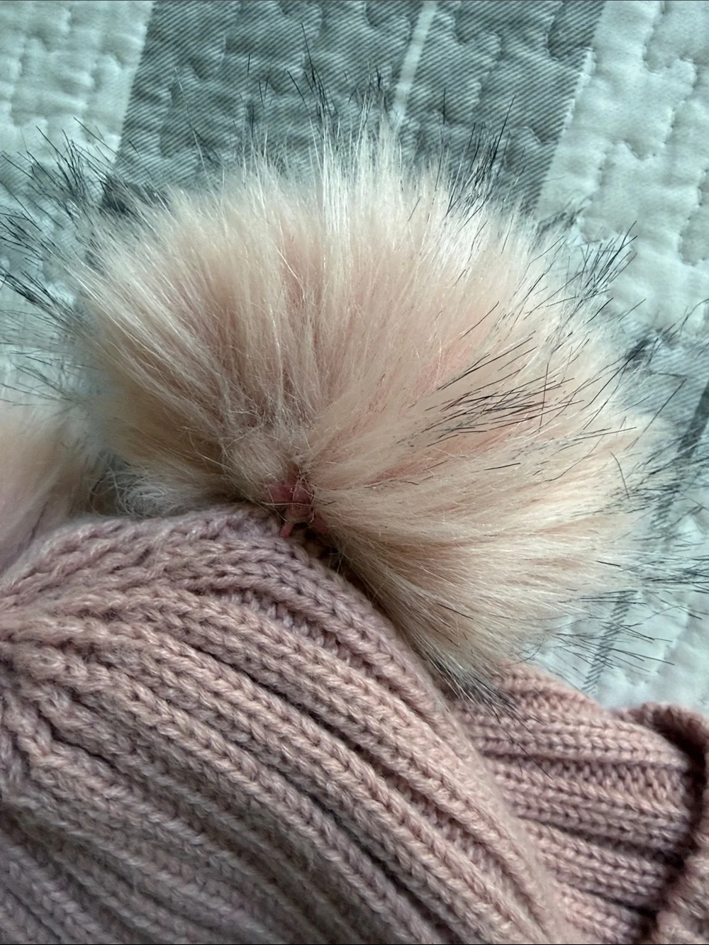 Charlotte Russe Kids Pink Double Pom Knit Hat